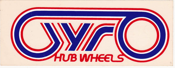 1970's Original Gyro Hub Wheels Skateboarding Sticker