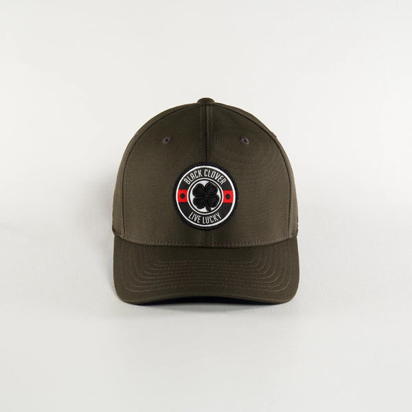 Black Clover High Roller 1 Olive Hat Front View - Rokzstreet.com